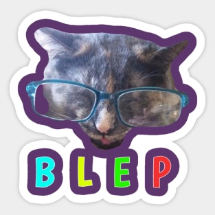 Hazel Blep Sticker